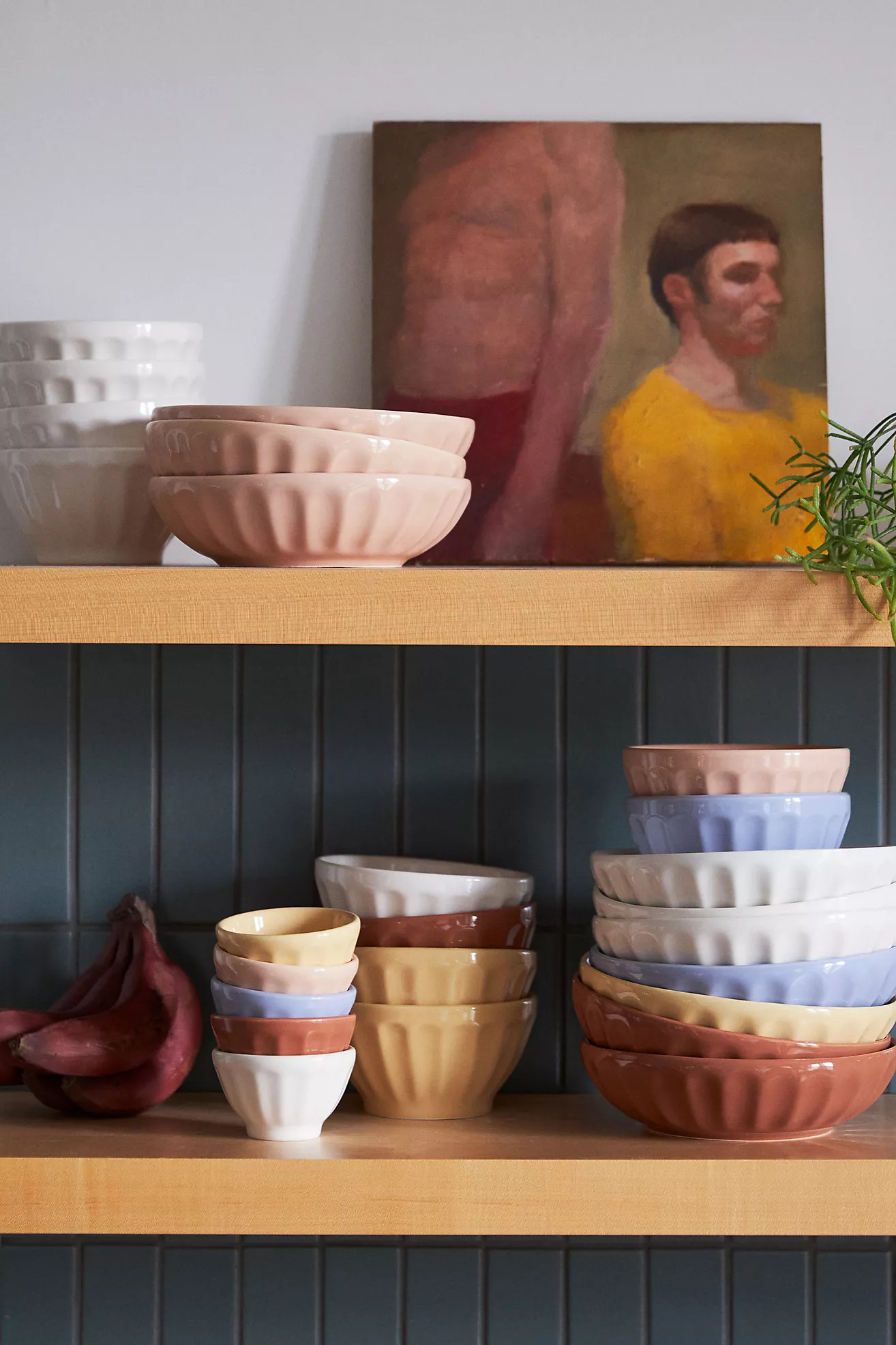 Shiny Latte Pasta Bowls, Set of 4 | Anthropologie (US)