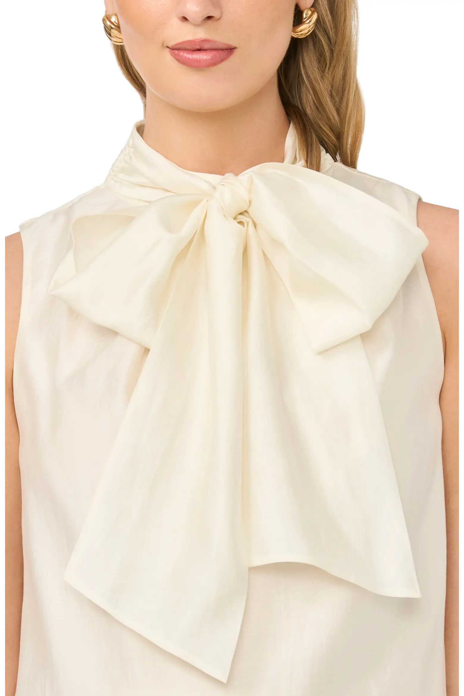 Vince Camuto Tie Neck Sleeveless Top (Women) | Nordstrom | Nordstrom