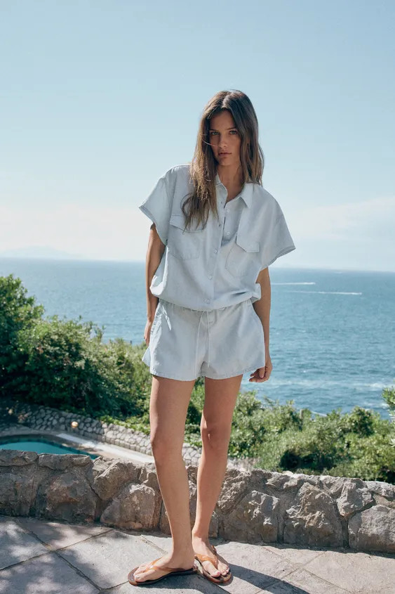 FLOWY SHORT JUMPSUIT WITH POCKETS | Zara US