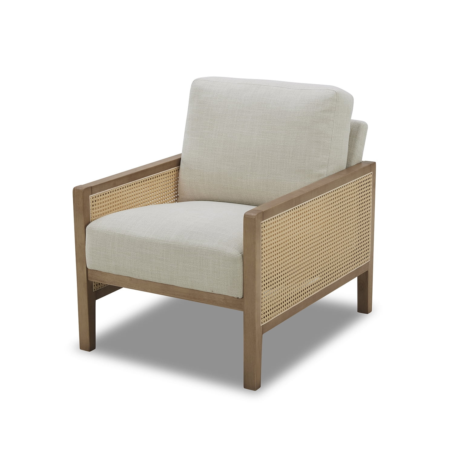 Better Homes & Gardens Springwood Caning Accent Chair, Light Honey Finish | Walmart (US)