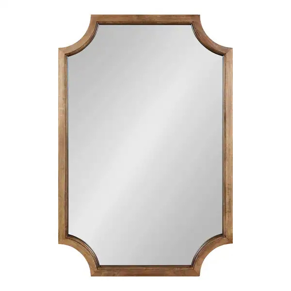 Kate and Laurel Hogan Scalloped Wood Framed Mirror | Bed Bath & Beyond