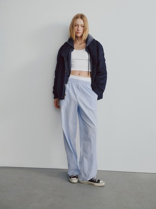 Oversized Knit-Trim Bomber Jacket | Gap (US)