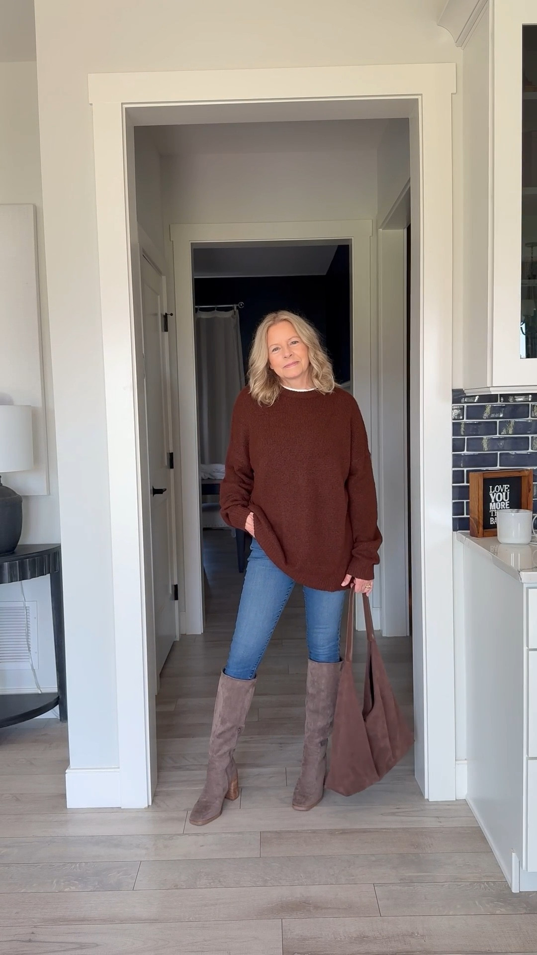 It’s sweater weather and nothing says fall like this cinnamon color oversized, cozy sweater! Easy to pair with jeans and boots, leggings and sneakers, or even belted over a dress.  I’m 5’3” 124 lbs and wearing a small.  Very soft material, not itchy.  

#LTKFindsUnder50 #LTKSeasonal #LTKOver40