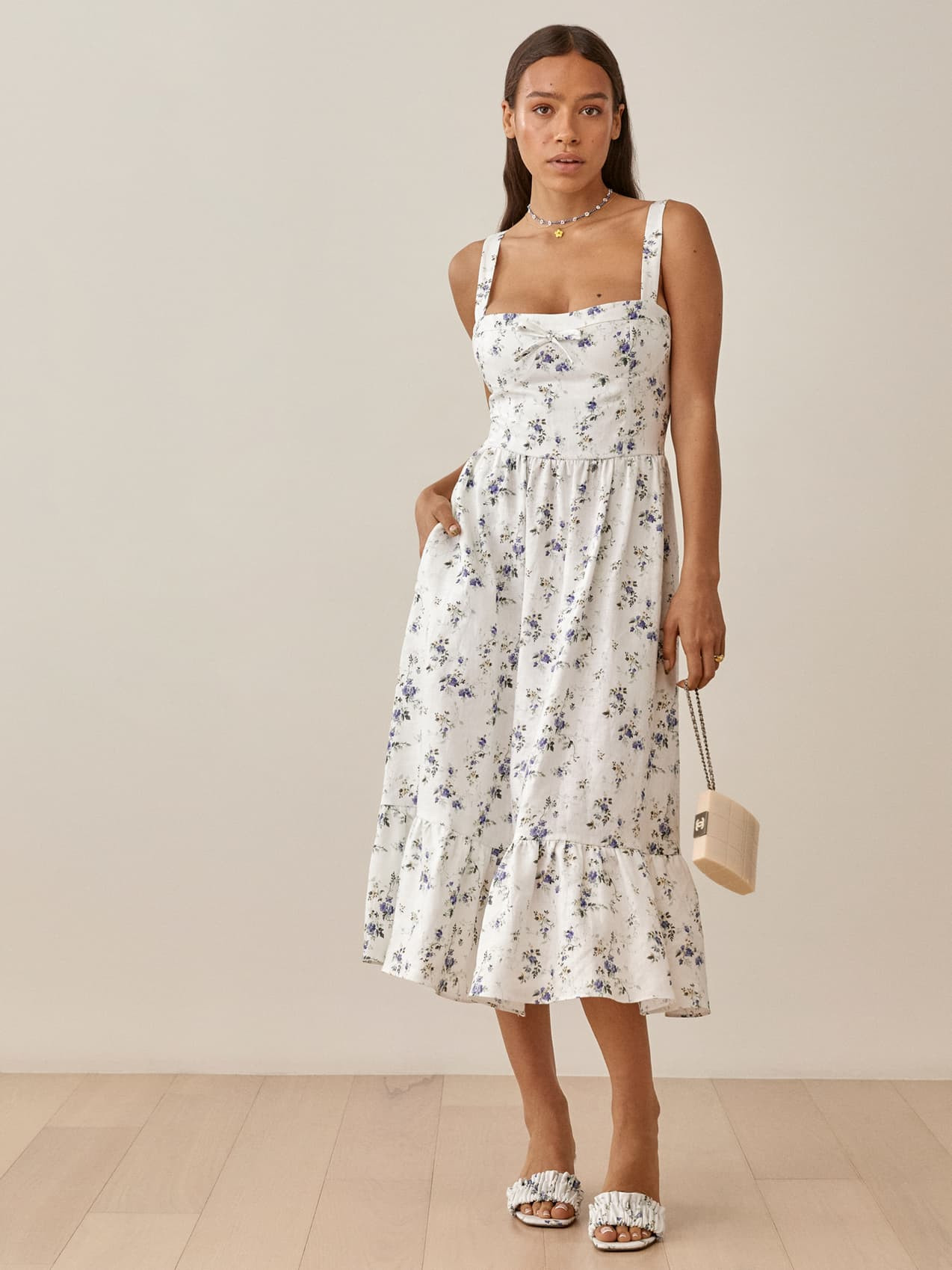 Maegan Linen Dress | Reformation (Global)