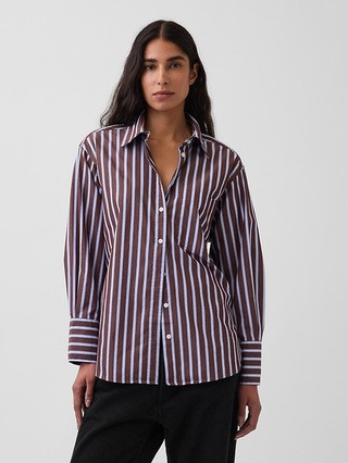 Organic Cotton Poplin Big Shirt | Gap (CA)
