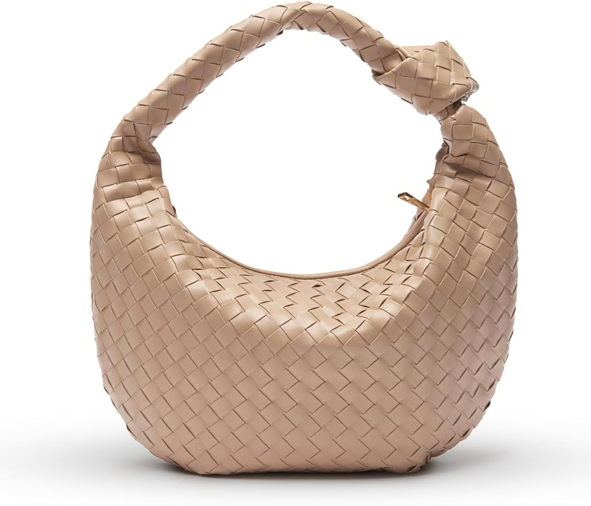 Apryl Woven Purse for Women - Woven Tote bag for Women - Knotted Slouchy Large Shoulder Bags - So... | Amazon (US)