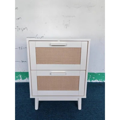 Charming Rattan Nightstand With Durable Construction And Stylish Storage | Wayfair North America