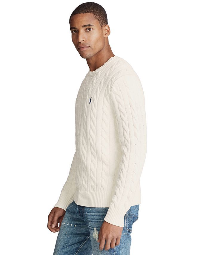 Polo Ralph Lauren Men's Cable-Knit Cotton Sweater & Reviews - Sweaters - Men - Macy's | Macys (US)