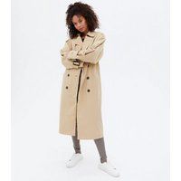 Tall Stone Puff Sleeve Belted Trench Coat New Look | New Look (UK)