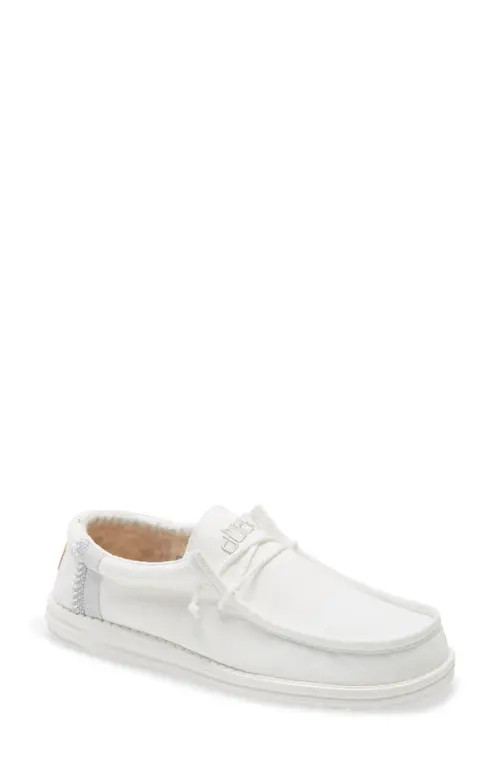 Hey Dude Wally Slip-On in White Linen at Nordstrom, Size 12 | Nordstrom