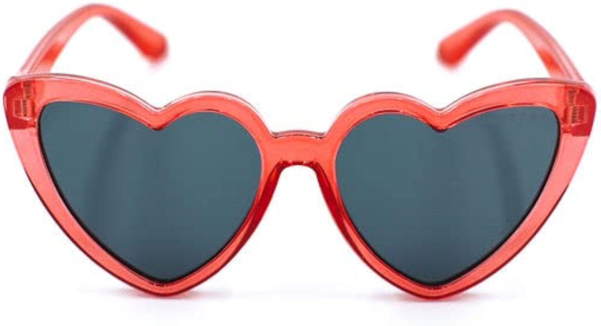 GlamBaby Heart Priscilla Sunglasses - UVA/UVB Protection Sunglasses for Kids (RED) | Amazon (US)