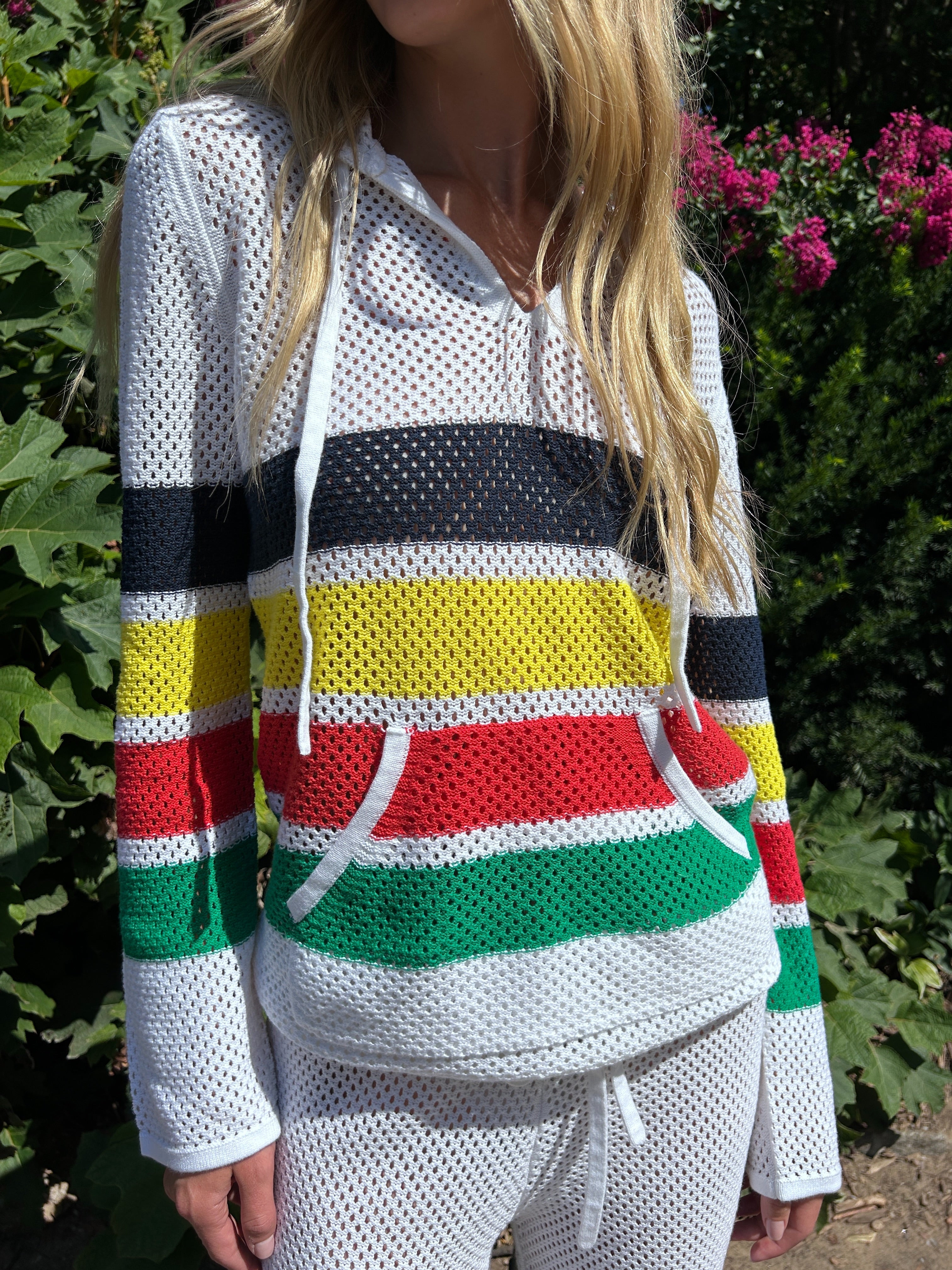 Grenada Knit Striped Hoodie | Jocelyn