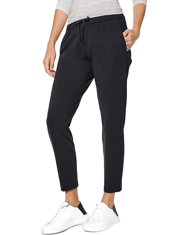 AJISAI Petite/Regular Women's 7/8 Joggers Travel Pants with Pockets Lounge Casual Stretch Workout... | Amazon (US)