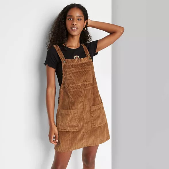 Women's Sleeveless Cord Pinafore - Wild Fable™ | Target