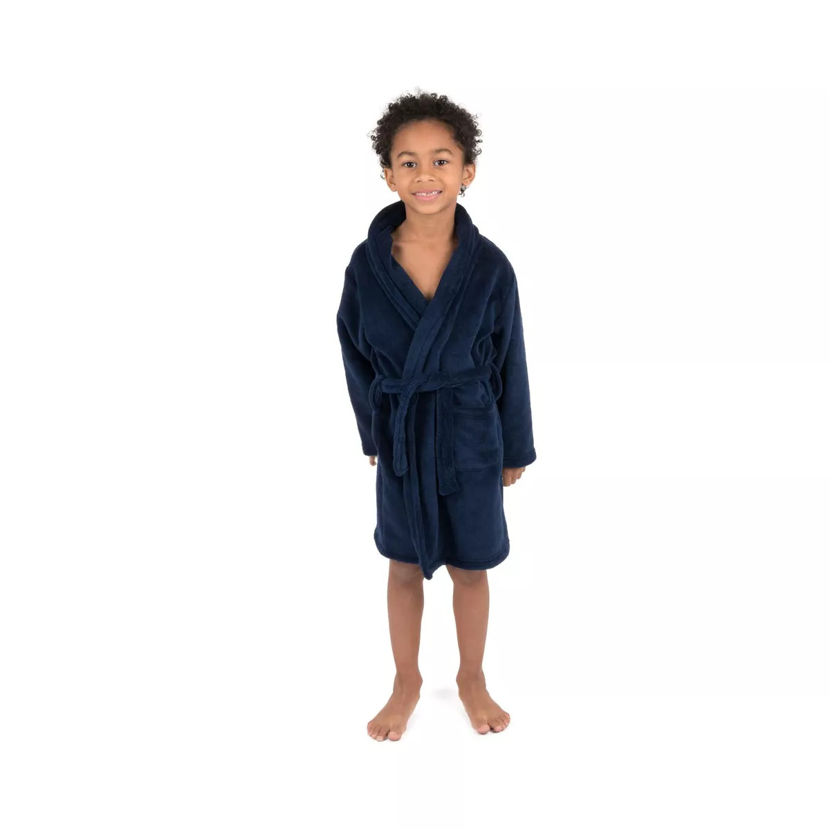 Leveret Kids Shawl Collar Fleece Solid Color Robe | Target