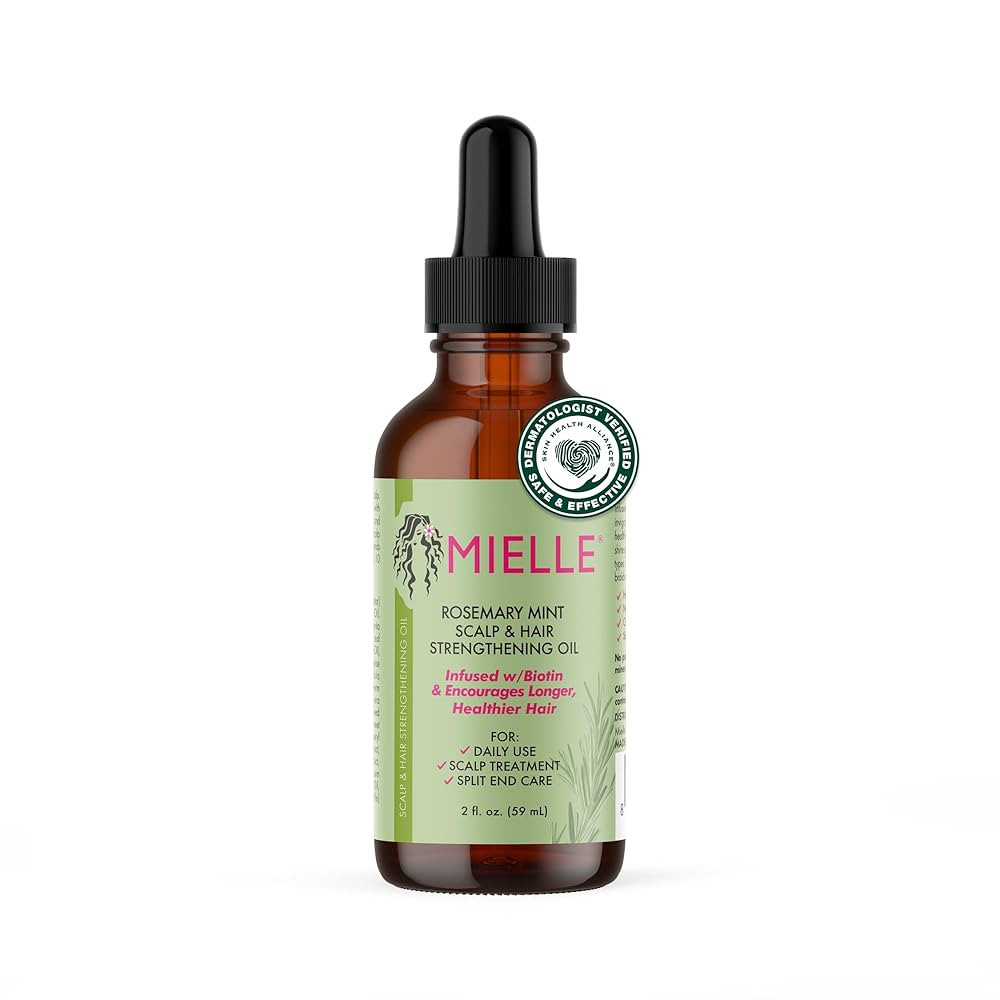 Mielle Organics Rosemary Mint Scalp & Hair Strengthening Oil for All Hair Types (2 Fl Oz) | Amazon (US)