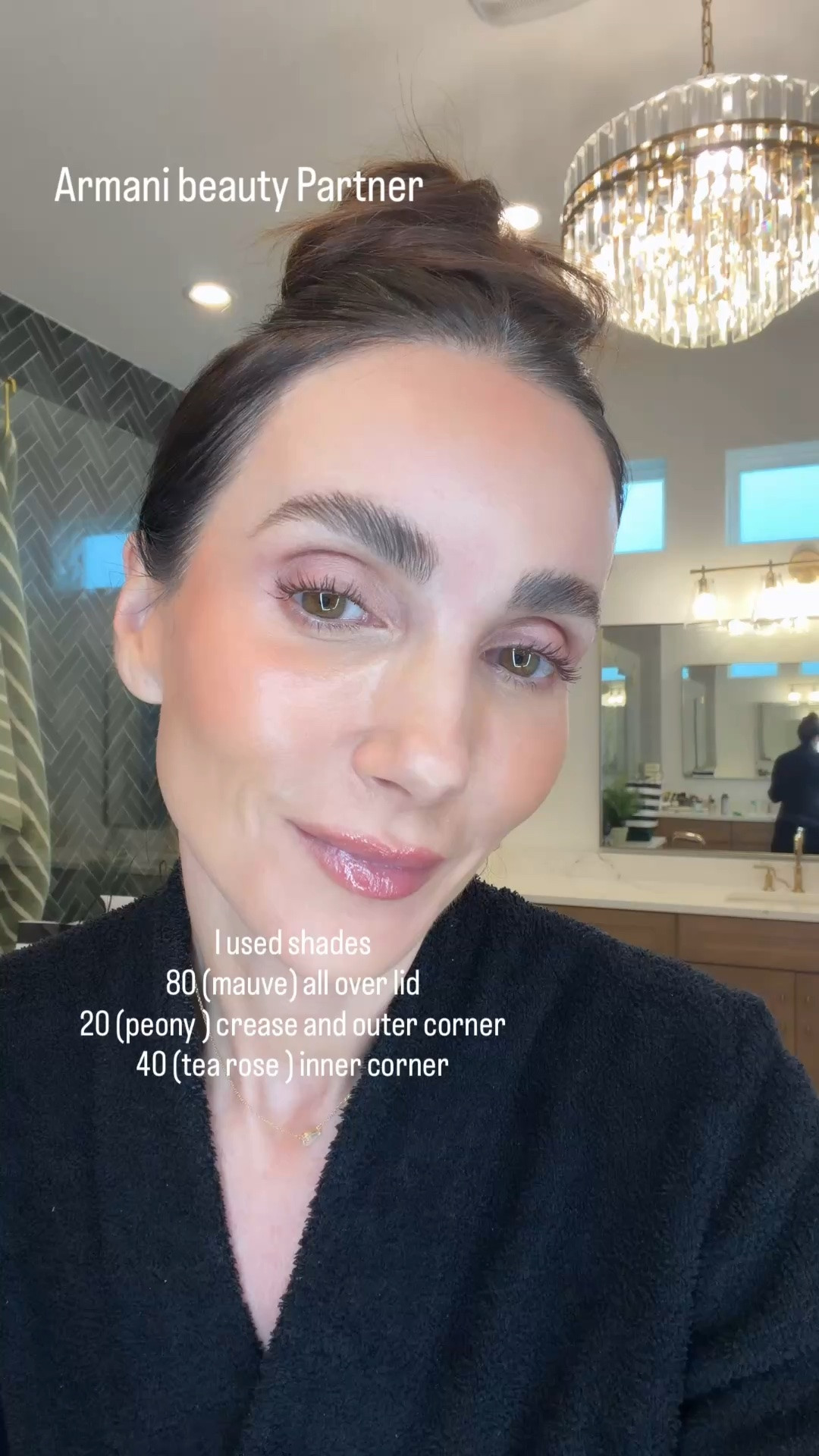GRWM- everyday makeup routine Makeup details
● Armani beauty luminous silk foundation in shade 5.75
● Armani beauty luminous silk concealer in shades: 5.4 and 5.75
● Armani beauty eye tint in NEW shades 20S Rose, 40S Tearose, 80M Mauve
● Armani Power of You EDP, a perfect fall vanilla scent with a pomegranate note. That’s both
sweet and cozy
@armanibeauty @Sephora #ArmanibeautyPartner #powerofyou #armanimakeup

#LTKBeauty
