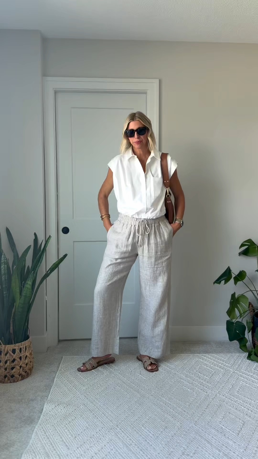 Soft girl summer outfit wouldn’t be complete without a pair of comfy wide leg linen pants these are the the most flattering, breathable pair! 

They come in different inseam lengths - I’m wearing the 30” length (I’m 5’10” for height reference)

#LTKootd #LTKSeasonal #LTKOver40