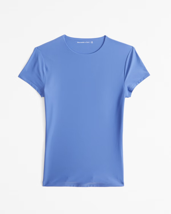 Soft Matte Seamless Tuckable Baby Tee | Abercrombie & Fitch (US)