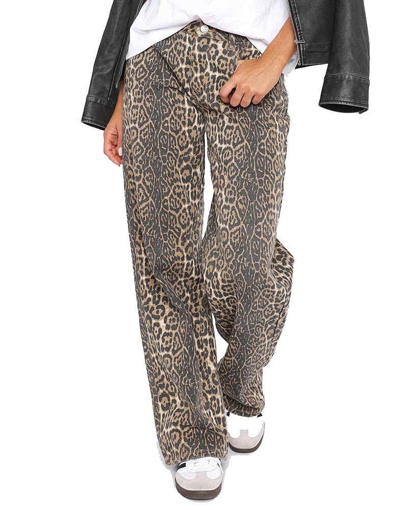 Women's Black Low Rise Baggy Jeans | Amazon (US)