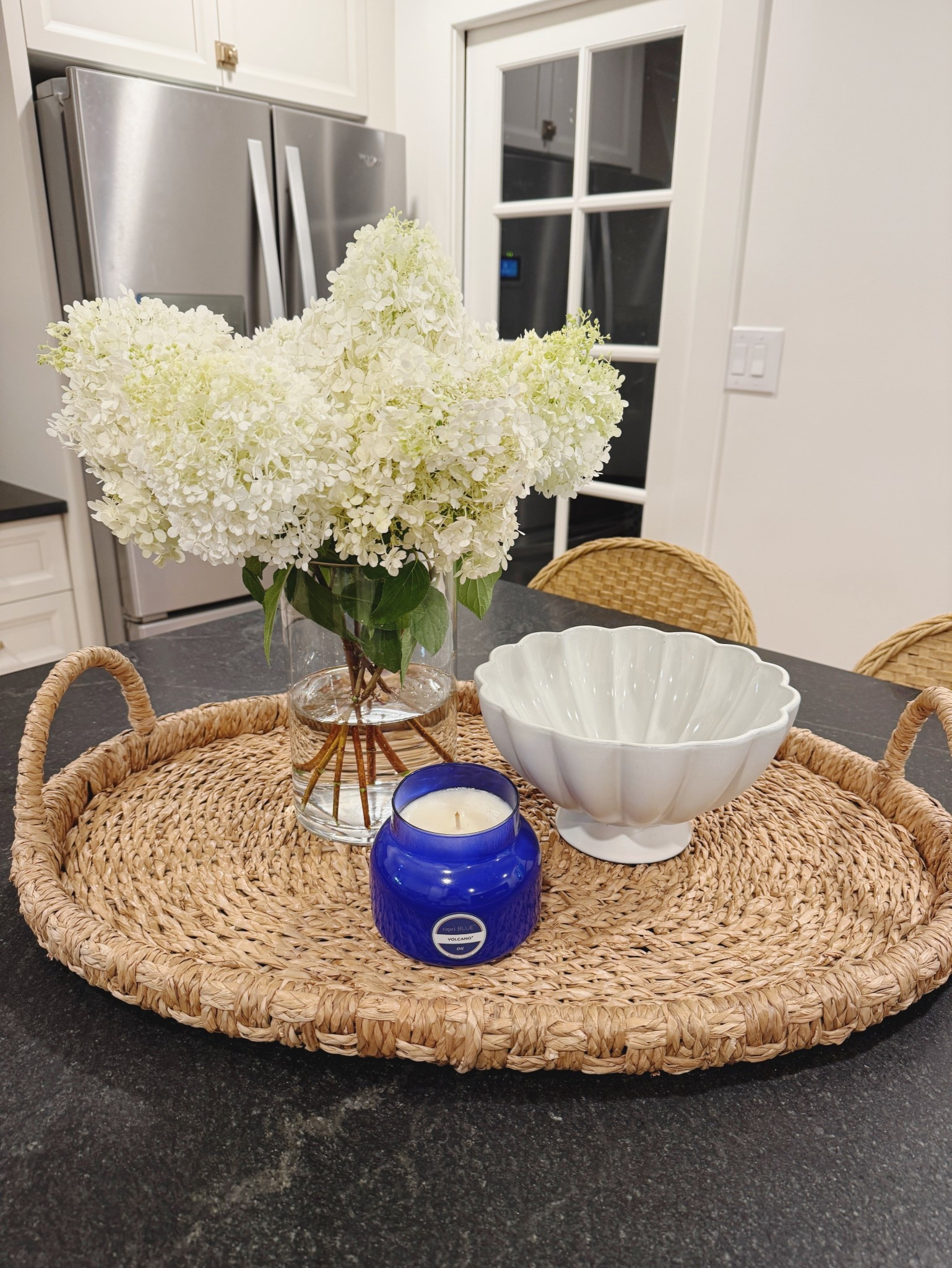 Harvested these bobo hydrangea’s from the front yard! 😍 There’s something about real florals in the kitchen.

Kitchen decor | Countertop decor | Kitchen island decor 

#LTKOver40 #LTKSeasonal #LTKHome