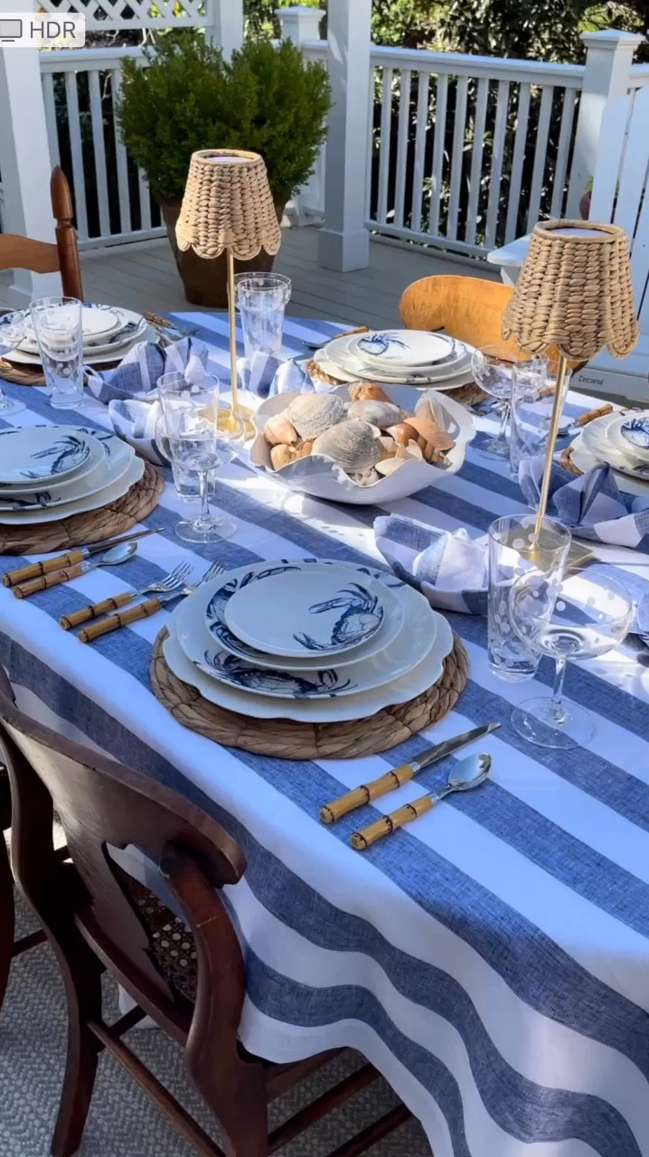 Is there anything more enchanting than springtime alfresco dining? 🍽️ As the world awakens in a riot of colors and the air fills with the promise of warm days, I find myself irresistibly drawn to the idea of meals under the open sky. Today, I'm thrilled to share a slice of this seasonal magic with you, featuring the stunning @caskata collections. By marrying my love for the beach with the rejuvenating spirit of spring, I've crafted a coastal tablescape that's a feast for the eyes. From the whimsical Crab Coupe Collection to the elegant Grace Collection, topped off with sparkling pieces from the Chatham Collection, every detail is designed to transport you to a seaside oasis. I'm head over heels for this setup and can't wait to hear your thoughts. Dive into this ocean-inspired dream with me and let's celebrate the beauty of dining alfresco! 🌊

#LTKHome #LTKStyleTip #LTKVideo