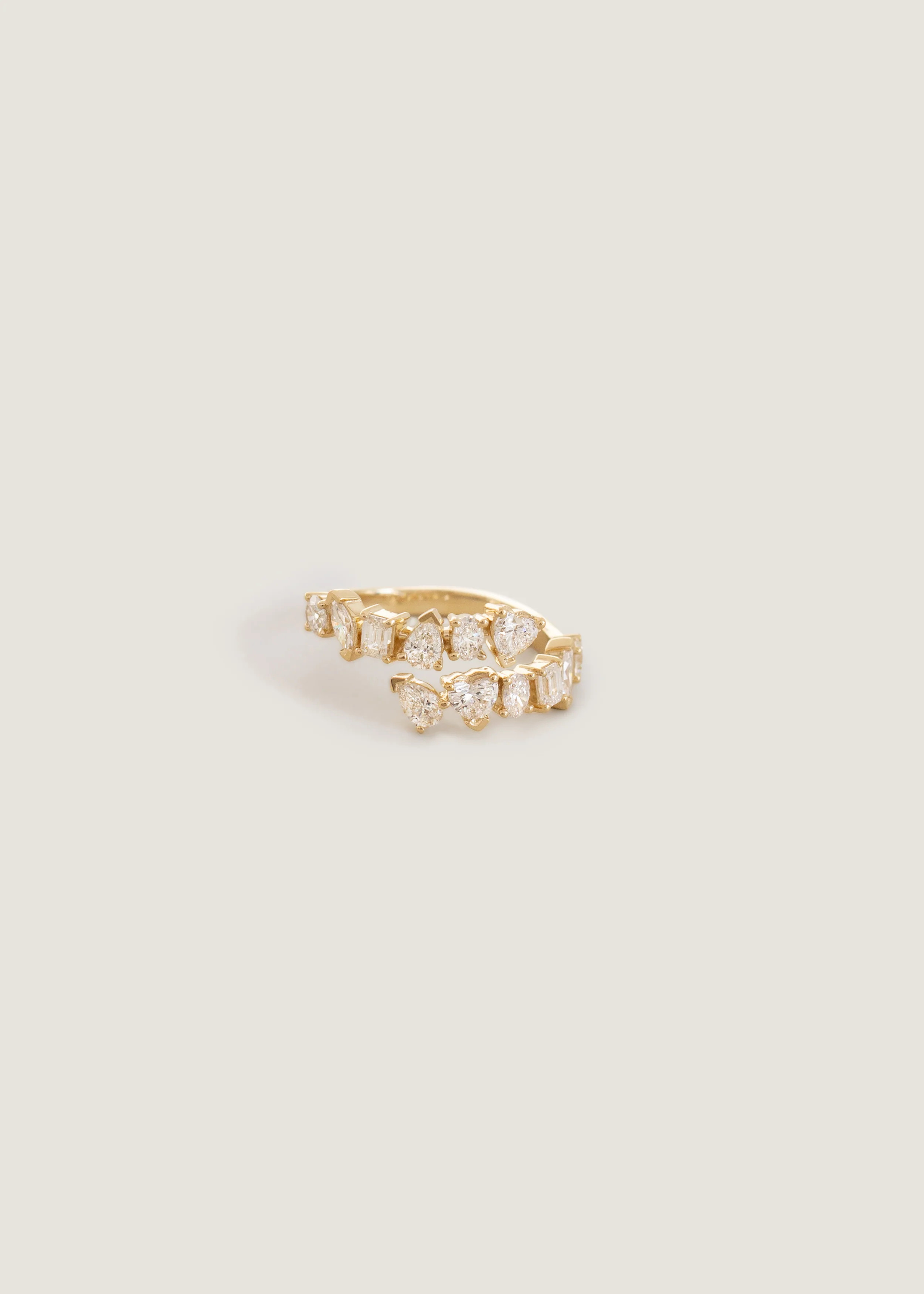 Aria Wrap Around Ring Diamond - Kinn | Kinn Studio