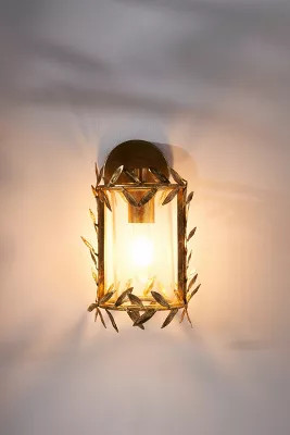 Willow Leaf Indoor/Outdoor Sconce | Anthropologie (US)