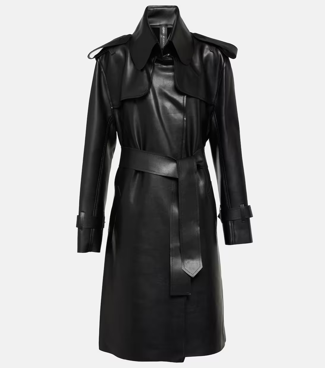 Faux leather trench coat | Mytheresa (UK)