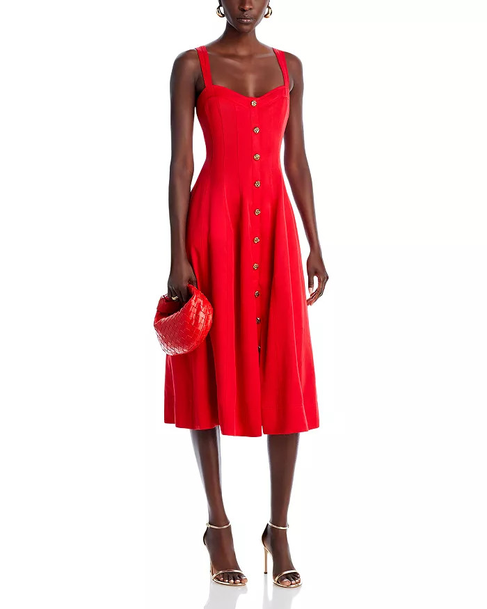 Button Front Midi Dress - 100% Exclusive | Bloomingdale's (US)