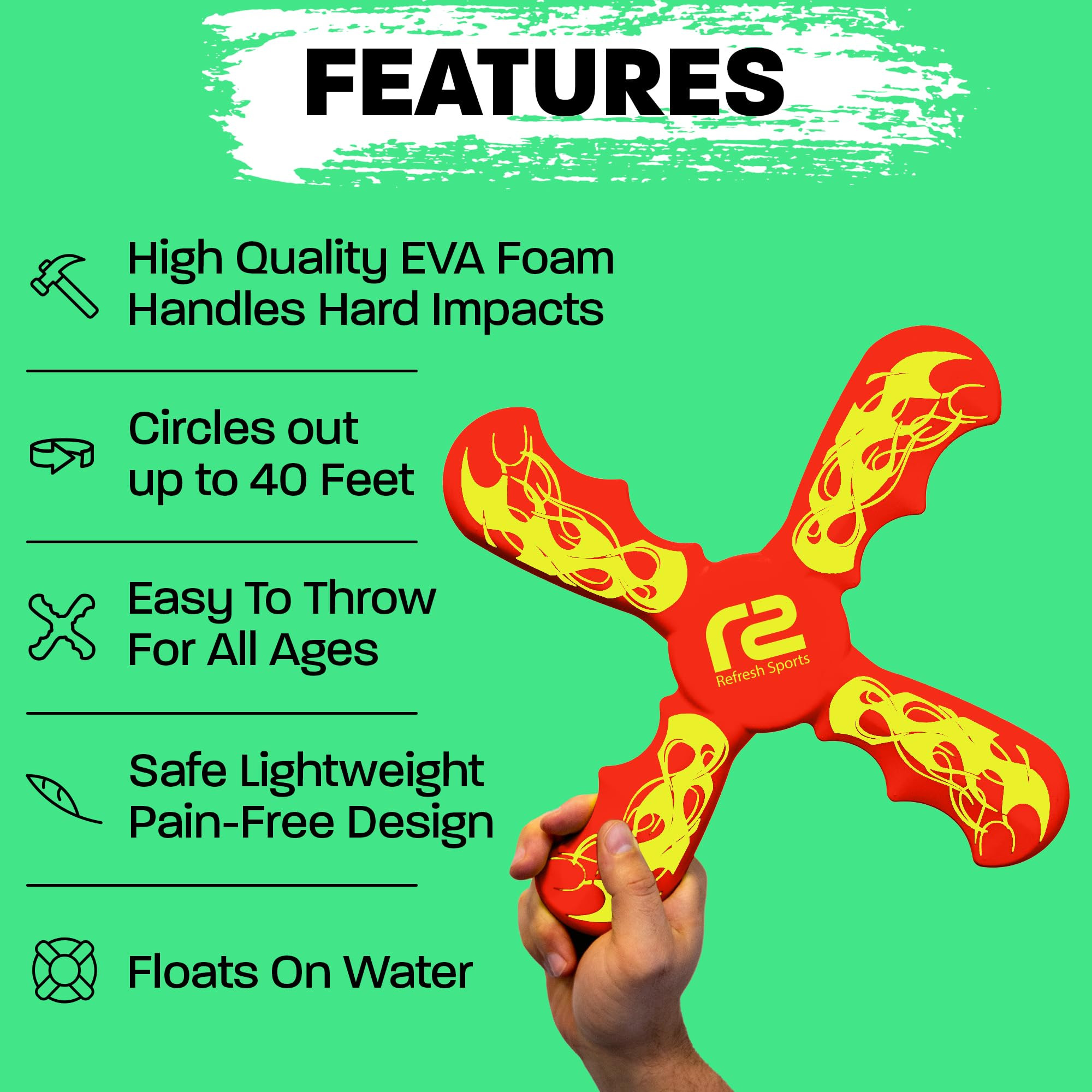 Fun Easy to Throw Boomerang for Kids - It Really Does Fly Back - Toy Gifts for Boys & Girls - Sof... | Amazon (US)