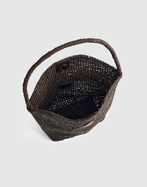 The Signature Woven Shoulder Bag in Raffia | Madewell
