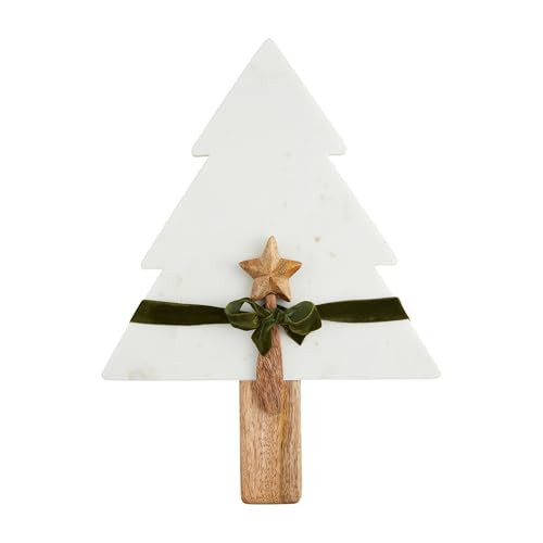 Mud Pie Marble Tree Serving Board; board 15" x 10 3/4" | spreader 5 1/2" | Amazon (US)