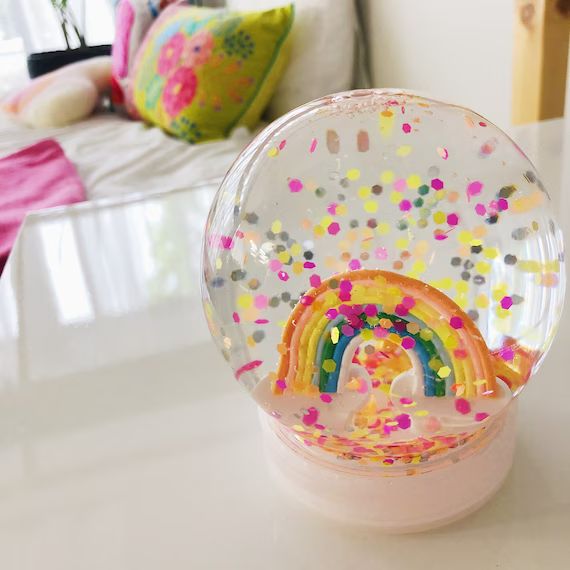 Handmade Kids Shatterproof Glitter Globe Toy  Water Globe | Etsy | Etsy (US)