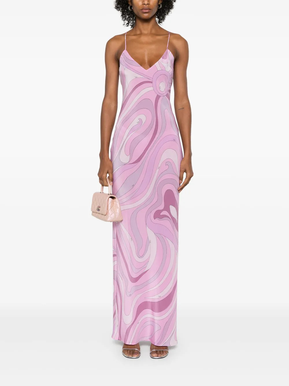 PUCCI Iride-print Maxi Dress | Pink | FARFETCH | Farfetch Global