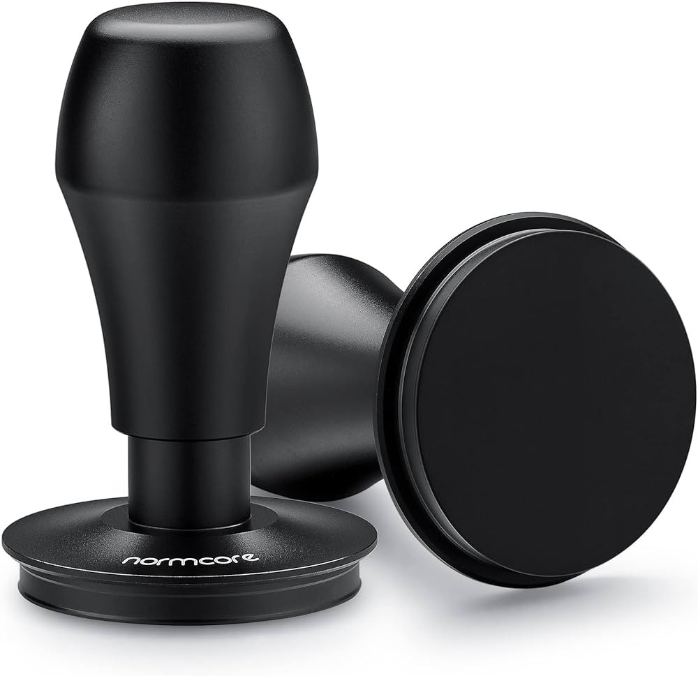Normcore 58.5mm Espresso Coffee Tamper V4 - Spring Loaded Tamper With Titanium PVD Coating Flat B... | Amazon (US)