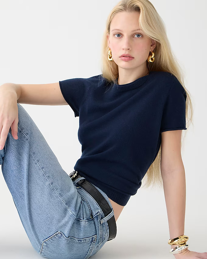 Cashmere relaxed T-shirt | J. Crew US