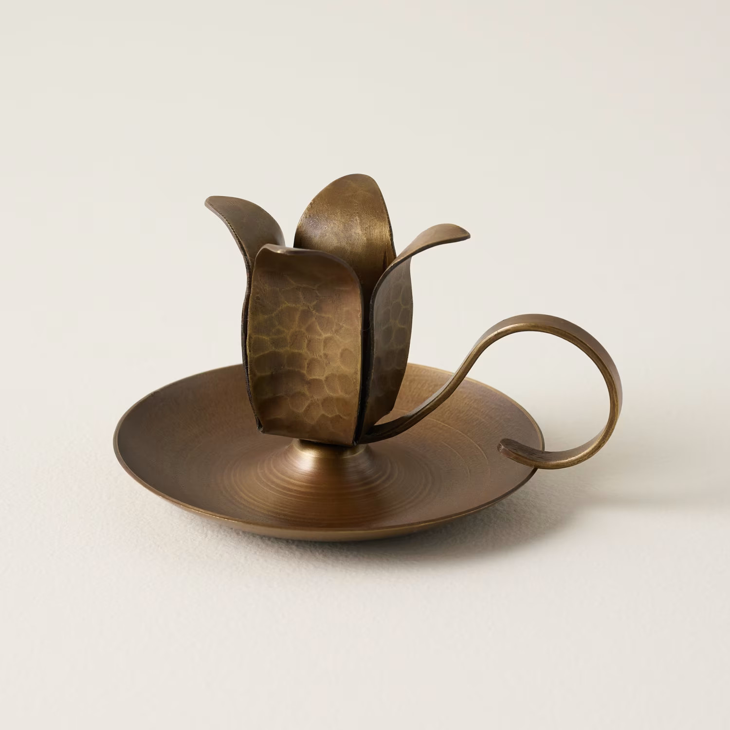 Forged Tulip Chamberstick | Magnolia