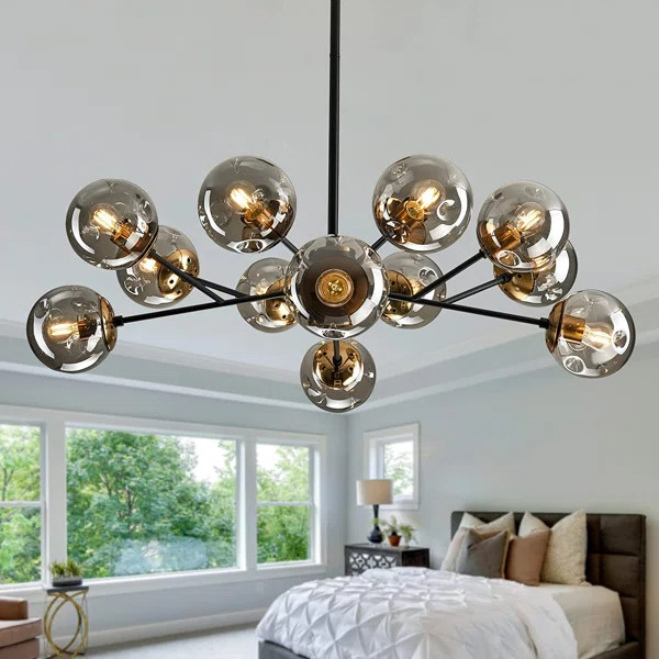 Bauke 12 - Light Dimmable Sputnik Sphere Chandelier | Wayfair North America