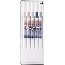 Uni EMOTT Water-Based Pen 0.4mm Nuance Color PEMSY5C.NO9 Assorted 5 Colors Set Japan import With Kan | Amazon (US)