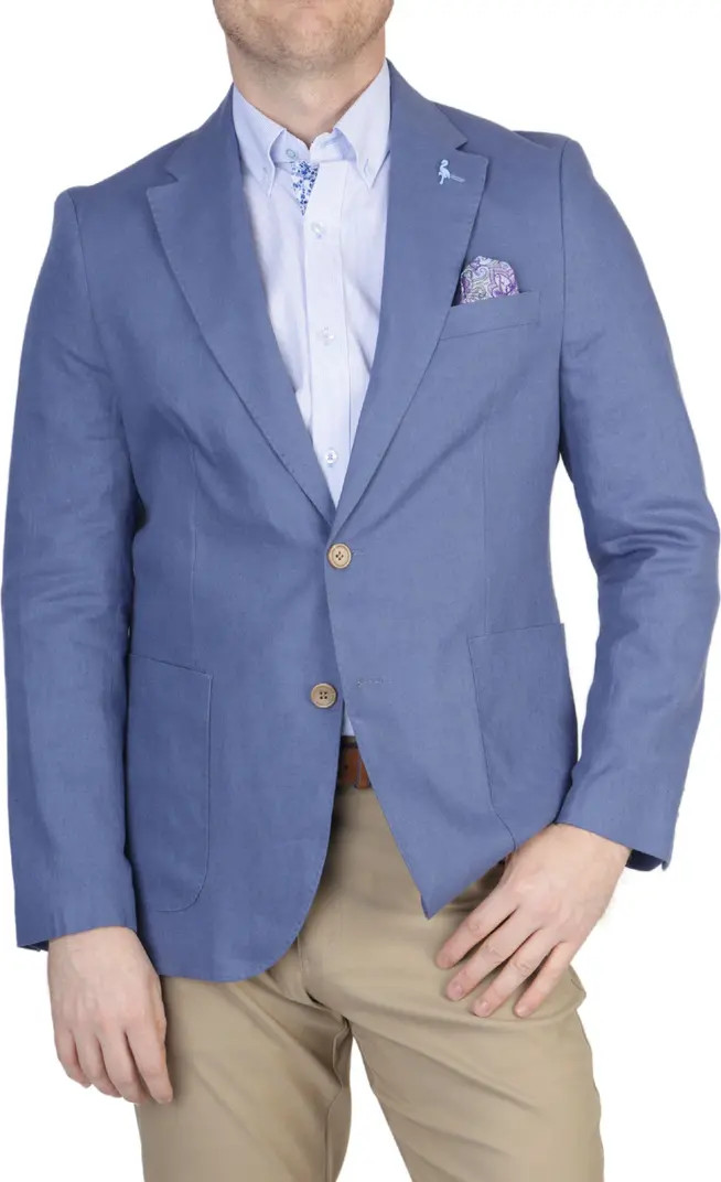 Solid Notch Lapel Linen Blend Sport Coat | Nordstrom Rack