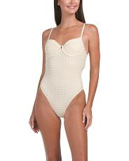Gingham Saltwater One-piece Swimsuit | TJ Maxx