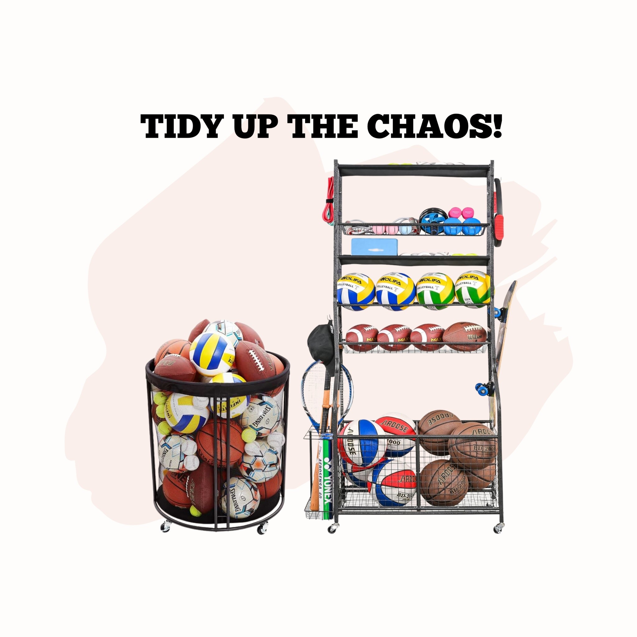 Simplify your storage and make it easy for the kids to put things away (and actually find them again!).🏈⚽️🛼🪁

#LTKSeasonal #LTKHome #LTKSummerEdit