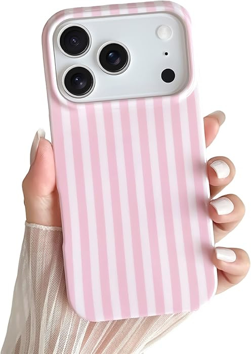 Yeddabox for iPhone 17 Pro Case Cute Striped Phone Case Soft TPU Slim Shockproof Phone Cover for ... | Amazon (US)