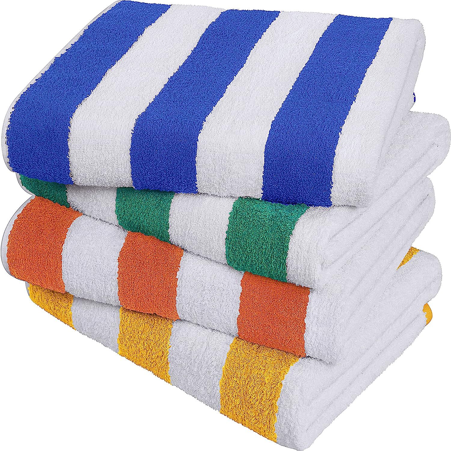 Utopia Towels Cabana Stripe Beach Towel (30 x 60 Inches) - 100% Ring Spun Cotton Large Pool Towel... | Amazon (US)