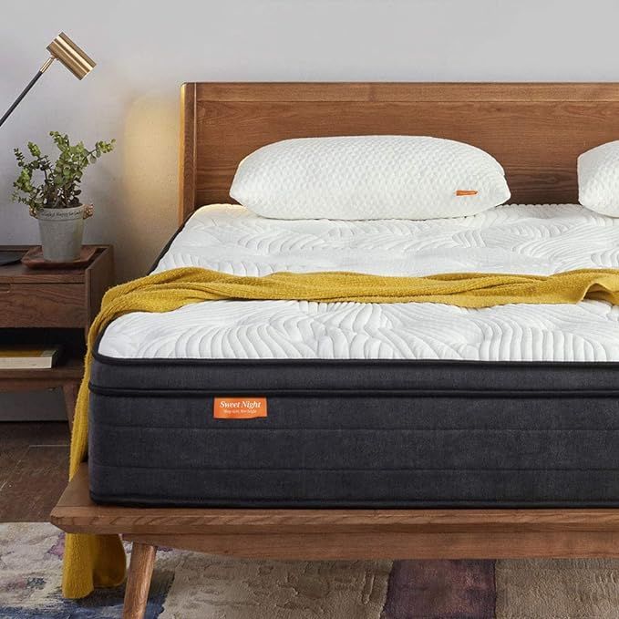 Sweetnight King Mattress in a Box - 12 Inch Plush Pillow Top Hybrid Mattress, Gel Memory Foam for... | Amazon (US)
