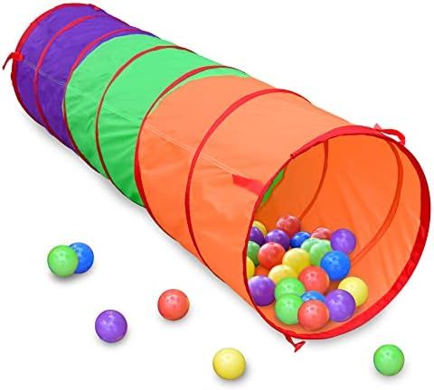 Amazon.com: 6 Foot Play Tunnel – Indoor Crawl Tube for Kids | Adventure Pop Up Toy Tent – Sun... | Amazon (US)