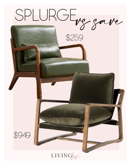 Green Accent Chair | This or That | Save vs Splurge

#LTKFind #LTKhome