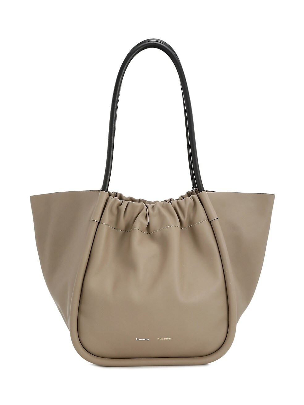 Ruched Leather Tote | Saks Fifth Avenue