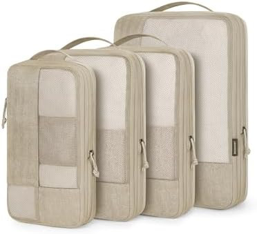 BAGSMART Compression Packing Cubes for Travel, 6 Set Packing Cubes for Carry on Suitcases, Compre... | Amazon (US)